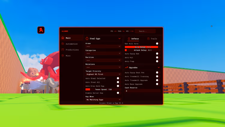 Ajjans Hub No Key Steal an Egg script – Automation, Auto Steal, Upgrades