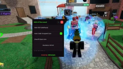 MM2 of the Locust MD HUB Script | ESP, Silent Aim, WalkSpeed, Auto Coin Farm