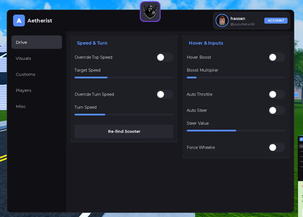 Drive A Kukirin Script Aetherist [No Key] – Auto Steer, Auto Throttle, Auto Drive, Custom Vehicle Speed & MORE Roblox 2026