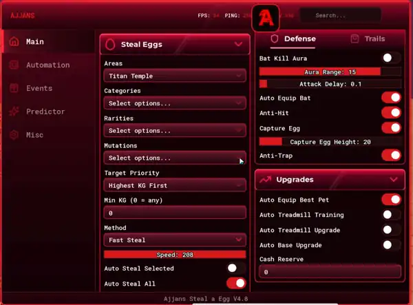 Steal an Egg Script No key – Fixed Egg Stealing Bugs, Fast Fly, Fast Run, Auto Event Update – Ajjans Hub