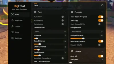 Iron Soul Dungeon Script – Auto Farm, Auto Replay – BigFroot Hub