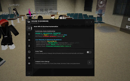 House 13 Script CM Hub – Auto Night Survival, Anomaly Esp
