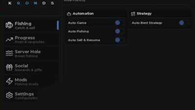 Hole Fishing | Kronos Hub | Auto Fishing, Auto Sell, Fast Catch Mode, Night Index Farming, Best Rod Auto Equip