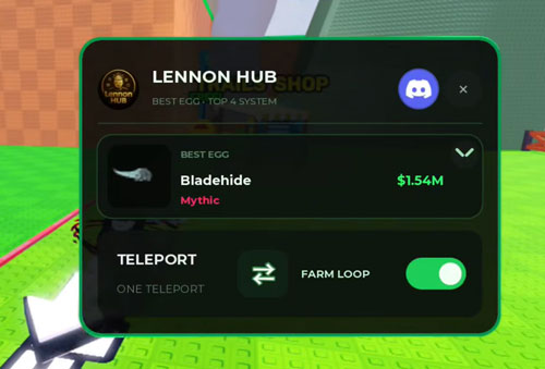 Steal an Egg Lennon Hub Script – Real Instant Steal, UnPatched Instant Steal, Auto Steal Top 4 Egss