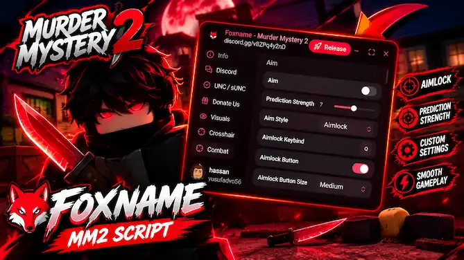 Murder Mystery 2 Script Foxname Hub [No Key] – Aim, Auto Shoot