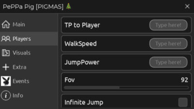 Piggy PePPa Pig Pegmas Script – God Mode, Control Piggy NPC, Item Grabber & ESP