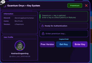 Blox Fruits QUANTUM ONYX Script New Update Free Key System