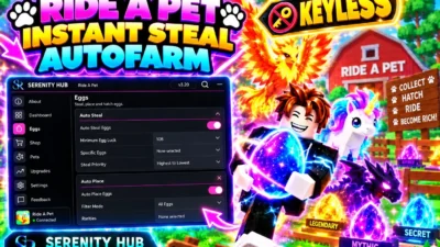 Keyless Ride a Pet Serenity Hub, Auto Instant Steal, Auto Hatch and more