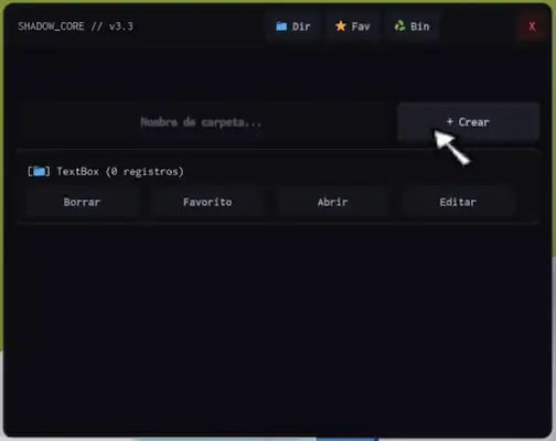 Crossroads Script Shadow Core Keyless – TextBox