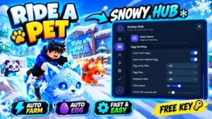 Snowy Hub Ride a Pet Script | Auto Farm, Auto Hatch, Auto Sell Pet & More