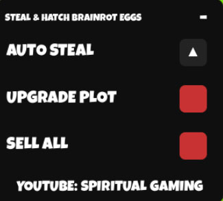 Steal & Hatch Brainrot Eggs Script Spiritual Gaming – Auto Steal