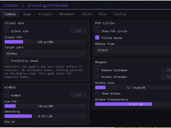 Weapon Duels Keyless script | Chronix Hub