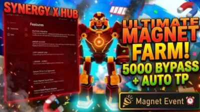 Blox Fruits Synergy X Hub Script, New Magnet 5000 Farm, Instant TP Chest, OP One HIT EVERYTHING!