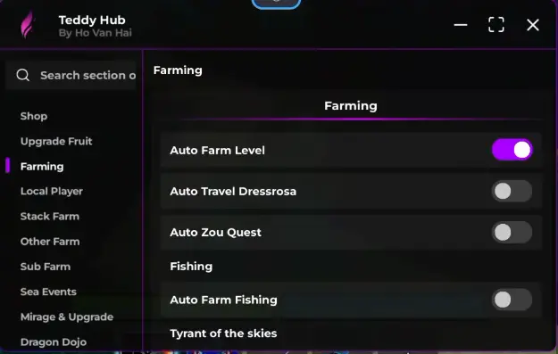 Teddy Hub Blox Fruit Script Keyless – Auto Farm