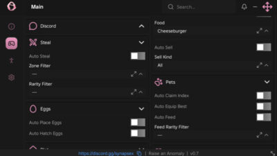 [UPD] Raise an Anomaly (SCP) script keyless | auto steal, auto buy food
