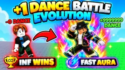 +1 Dance Battle Evolution Script – INF Win, FAST AURA