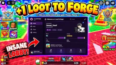 +1 Loot to Forge Script No Key – Auto Farm Dungeon