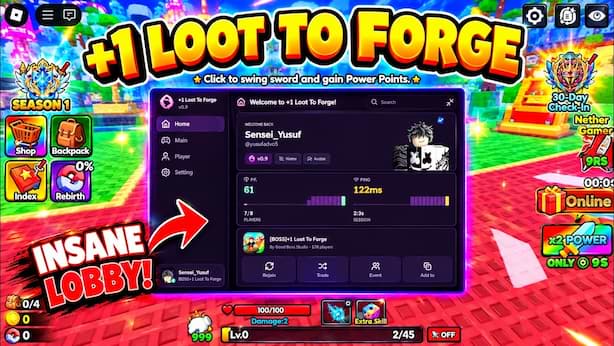 +1 Loot to Forge Script No Key – Auto Farm Dungeon