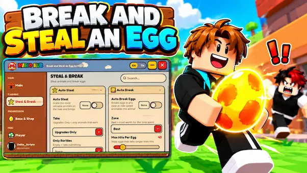 Break and Steal an Egg – Auto Steal, Auto Break, Steal Best Now