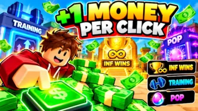 +1 Money Per Click Script – INF WIN, Training & POP, Auto Rebirth