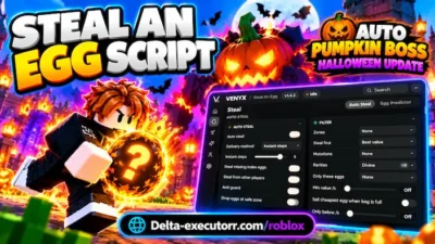 New Steal an Egg OP Script Keyless (Roblox) – Auto Steal, Auto PUMPKIN BOSS + HALLOWEEN UPDATE, Auto Treadmill