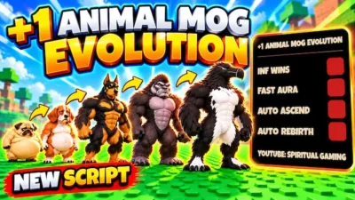 +1 Animal Mog Evolution Script – INF WIN, FAST Aura