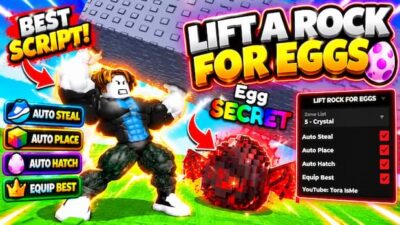 Lift Rock For Eggs Script  No Key – INSTANT STEAL BEST EGGS