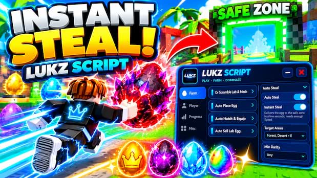 Steal an Egg Script No Key – Best Auto Steal Egg, Instant Steal, New Event Update
