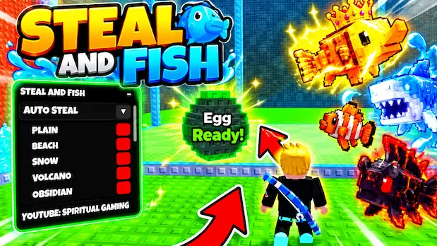 Steal and Fish Script – Auto Steal Any Zone, Auto Sell