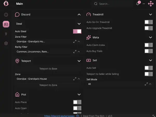 Steal From The Rich Script Keyless – Auto Steal, Auto Place – Ouroboros Hub