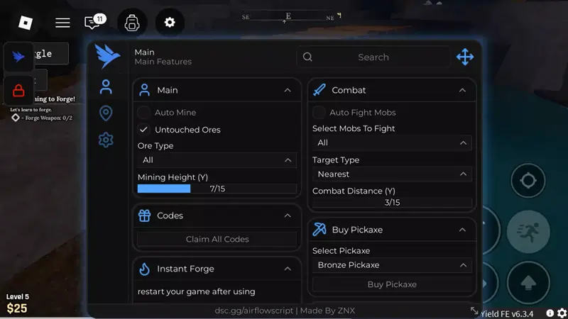 Airflow Auto Mine Script