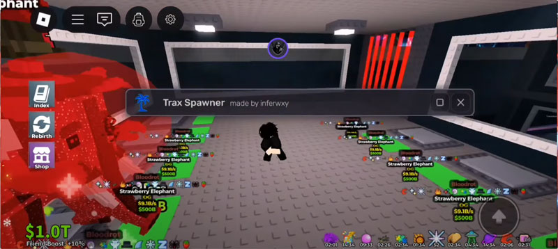 Spawn Strawberry Elephant in Steal a Brainrot Trax Spawner